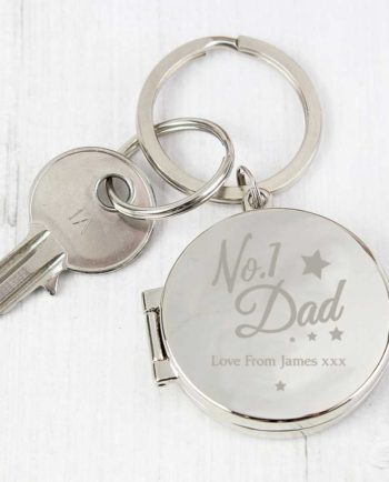 Personalised 'No.1 Dad' Photo Keyring