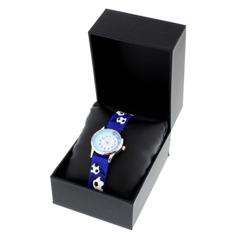 Personalised Blue 'Time Teacher' Football Watch