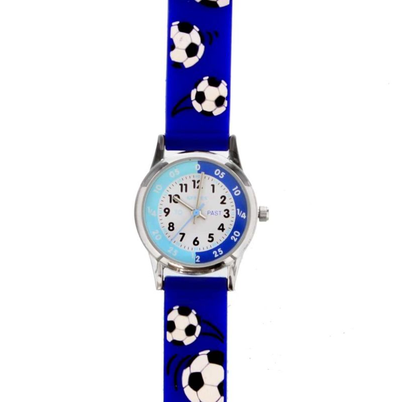 Personalised Blue 'Time Teacher' Football Watch