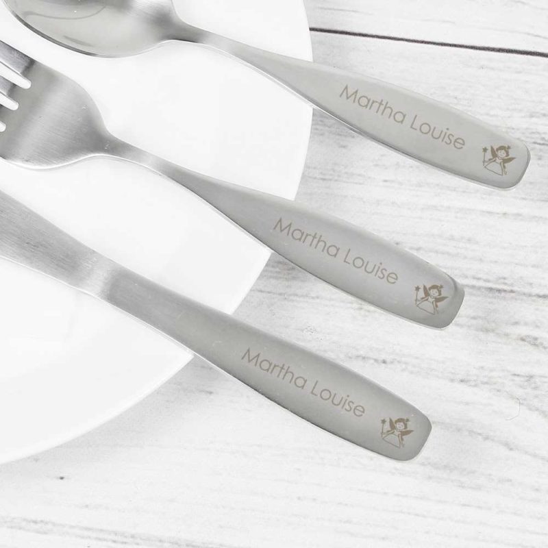 Personalised 3 Piece Fairy Cutlery Set