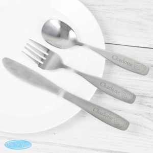 Personalised 'Tatty Teddy' 3 Piece Cutlery Set