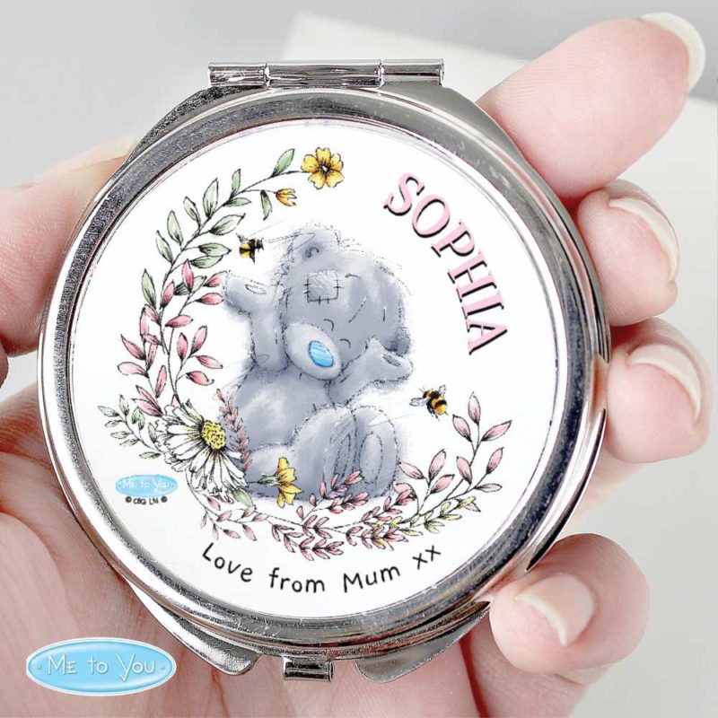 Personalised 'Me to You Tatty Teddy' Flower Compact Mirror