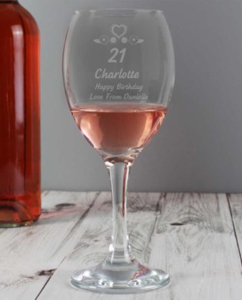 Personalised Special Age Birthday Wine Glass