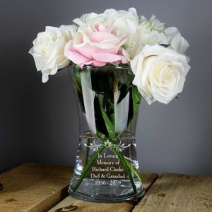 Personalised Your Sentiments Glass Vase