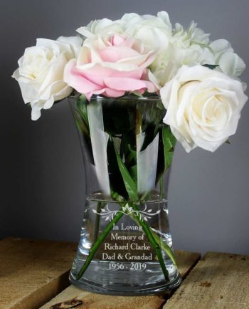 Personalised Your Sentiments Glass Vase