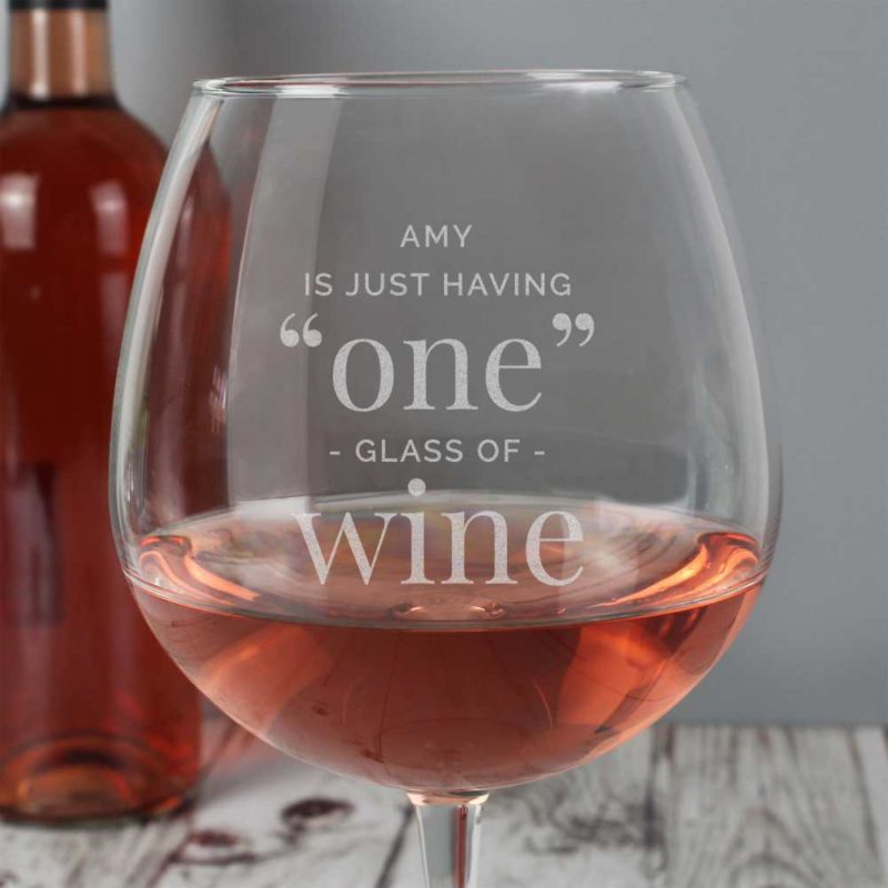 Personalised Giant Wine Glass