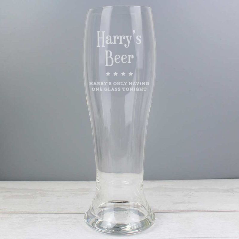 Personalised Giant Two And A Half Pint Glass