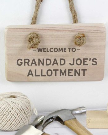 Personalised Welcome To... Wooden Hanging Sign