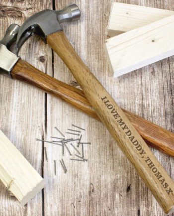 Personalised Wooden Hammer in Bold Text