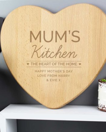 Personalised 'Heart of The Home' Wooden Chopping board