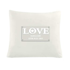 Personalised LOVE Cushion Cover