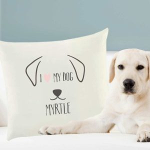 Personalised Dog Features Cushion Cover