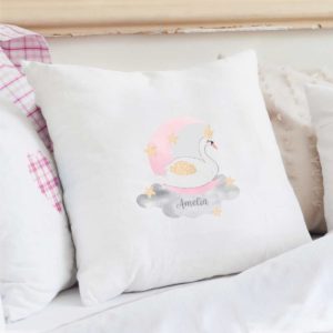 Personalised Swan Lake Cushion Cover