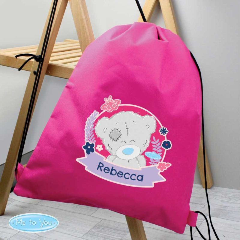 Personalised 'Me To You' Hot Pink P.E Kit Bag