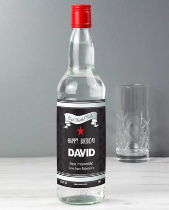Personalised Black and Silver Label Vodka