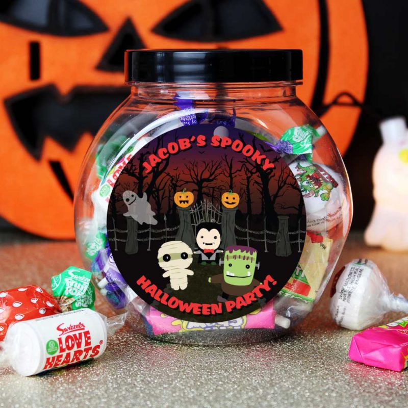Personalised 'Spooky' Halloween Sweet Jar