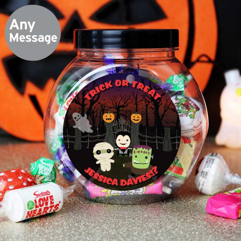 Personalised 'Spooky' Halloween Sweet Jar