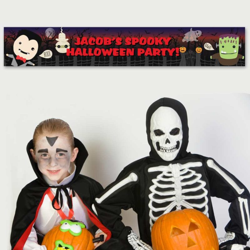 Personalised 'Spooky' Halloween Banner