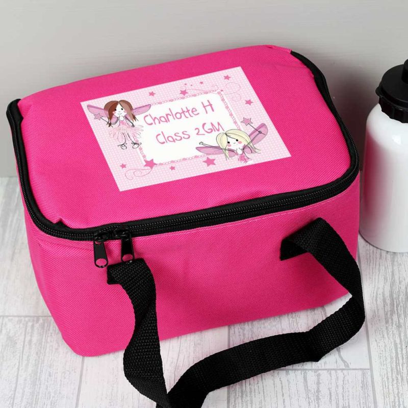 Personalised Fairy Hot Pink Lunch Bag