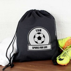 Personalised Football Fan P.E Kit Bag