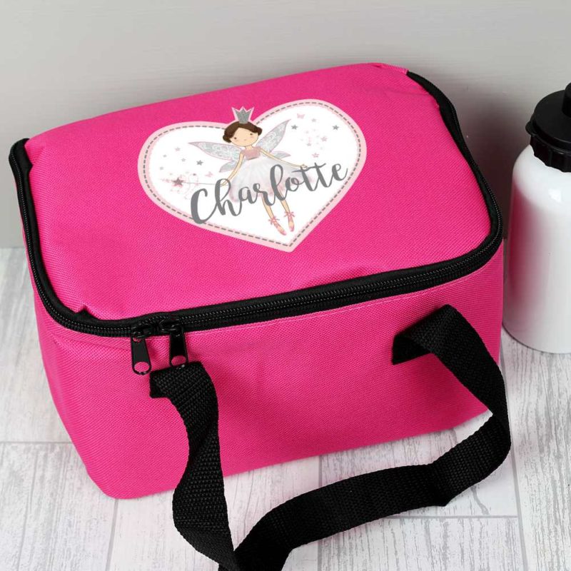 Personalised Magical Fairy Hot Pink Lunch Bag