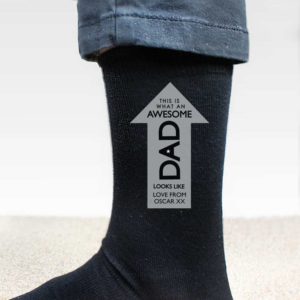 Personalised 'Awesome Dad' Men's Socks