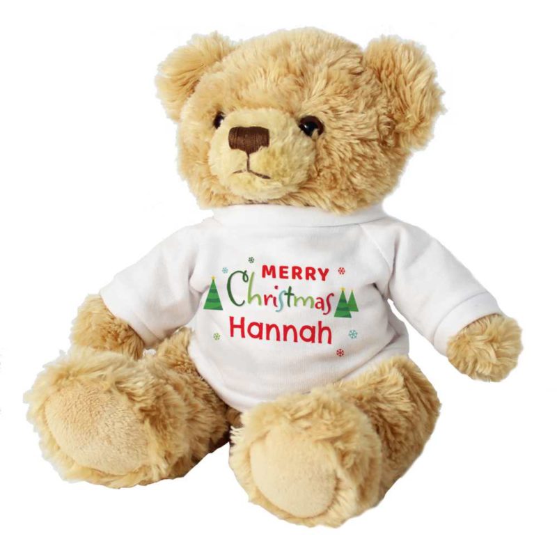 Personalised 'Christmas T-Shirt' Teddy Bear