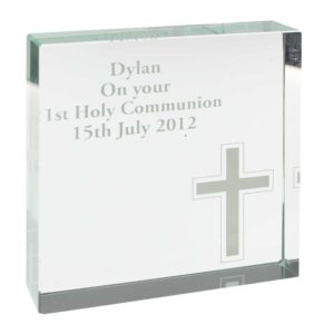 Personalised Cross Large Crystal Token