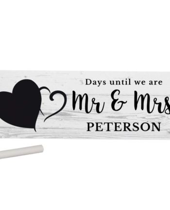 Personalised Countdown Wooden Block Sign