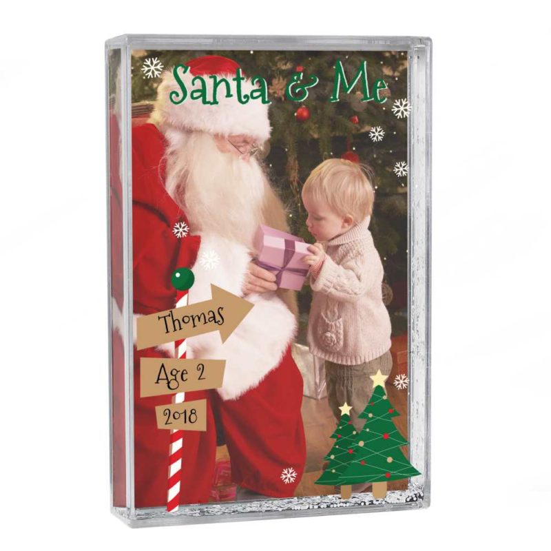 Personalised 'Santa & Me' Glitter Shaker Photo Frame