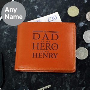 Personalised 'Dad' Leather Wallet