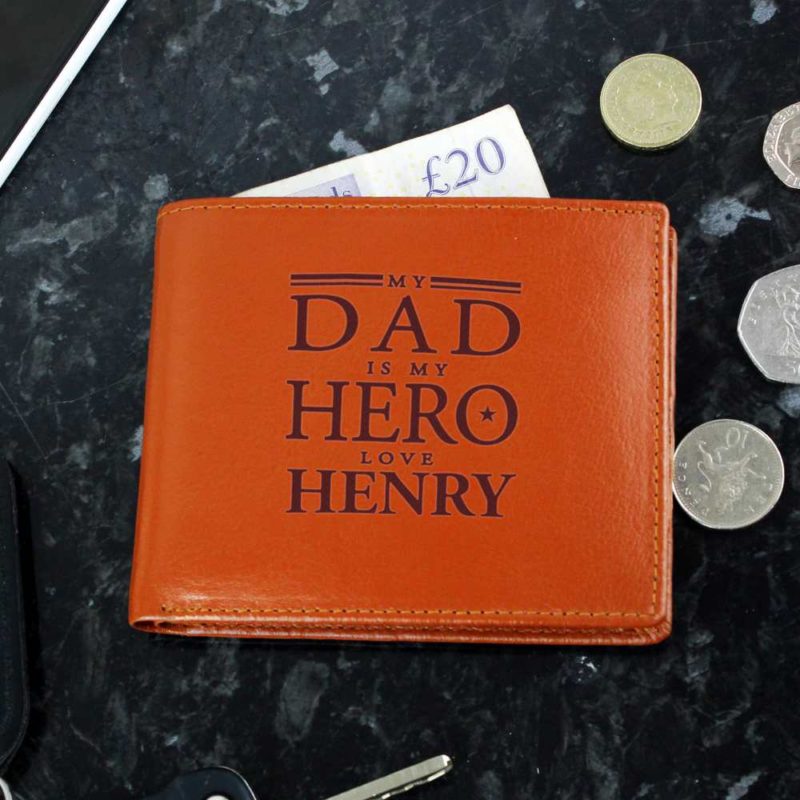 Personalised 'Dad' Leather Wallet