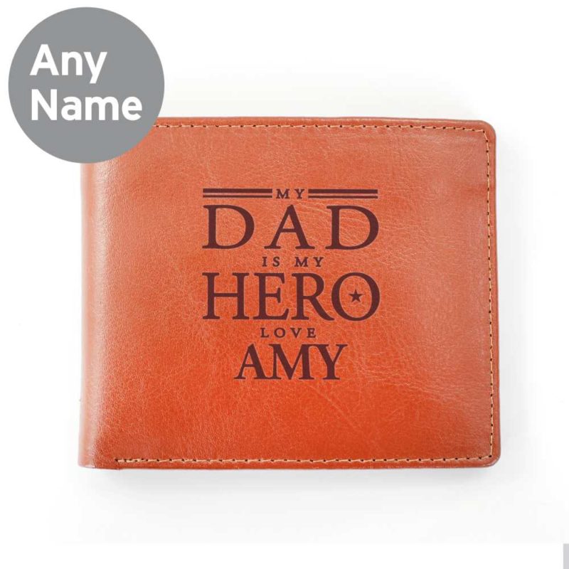 Personalised 'Dad' Leather Wallet