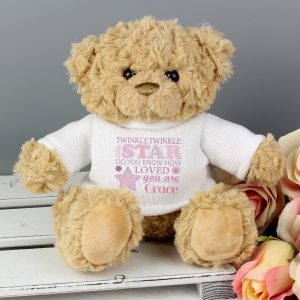 Personalised Twinkle Girls Cuddly Teddy Bear