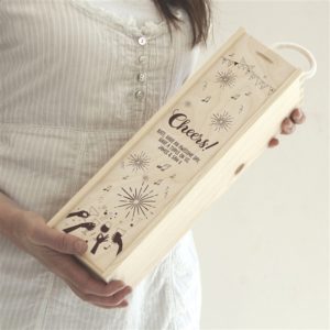 Personalised 'Cheers!' Wine Gift Box