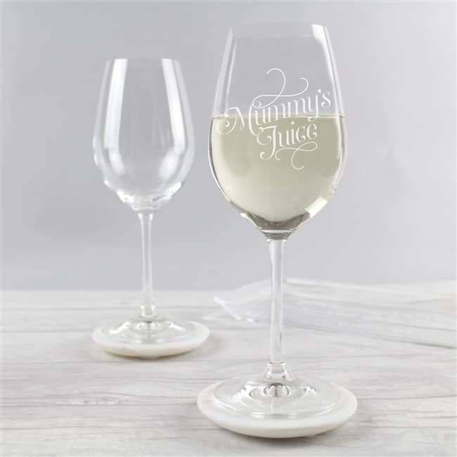 'Mummy's Juice' Wine Glass