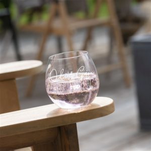 Personalised Stemless Gin Glass