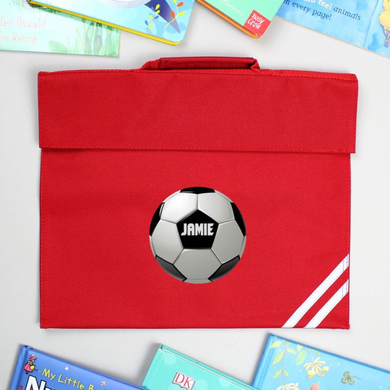 Personalised Football School Book Bag