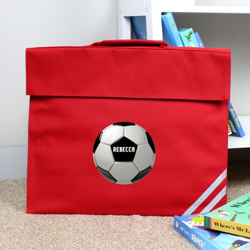 Personalised Football School Book Bag