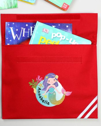 Personalised Cute Mermaid Book Bag