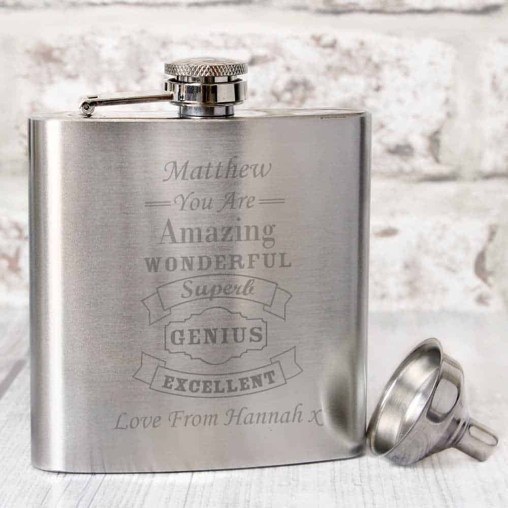 hip flask for him