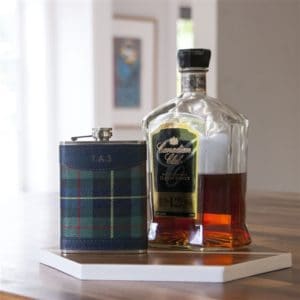 Personalised Tartan Hip Flask