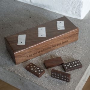 Personalised Wooden Domino Set