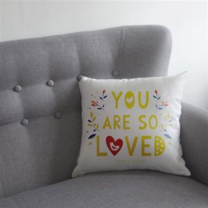 Personalised You Are So Loved Cushion