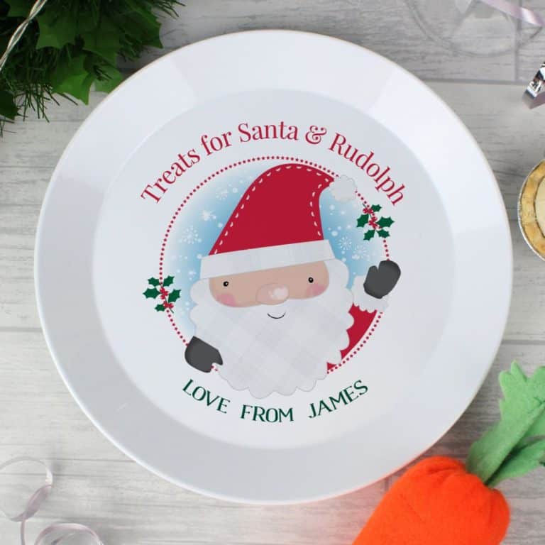 Personalised Santa Christmas Eve Plate