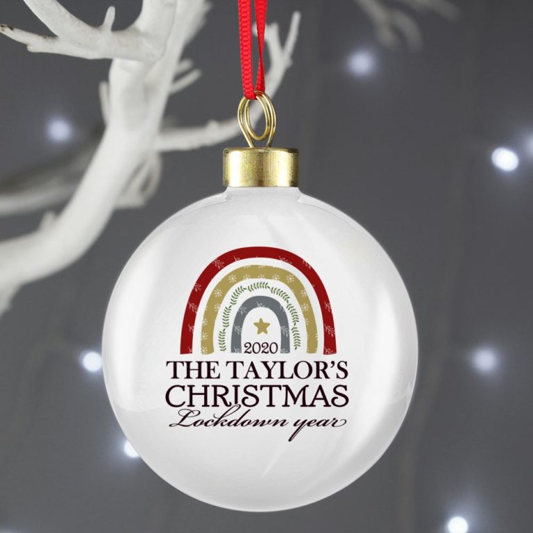 Personalised Christmas Lockdown 2020 Bauble