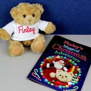 Magical Christmas Adventure Personalised Story Book & Teddy Bear