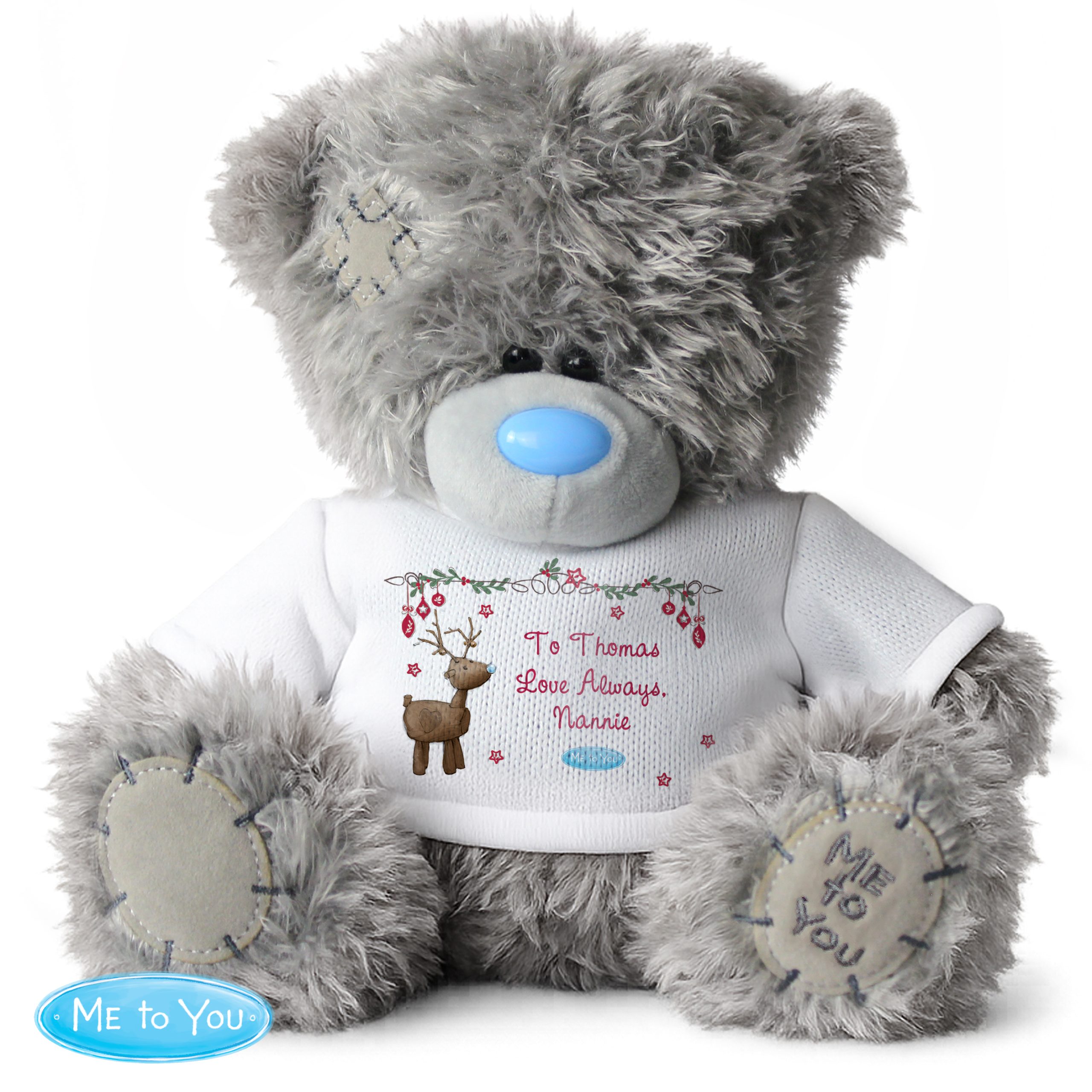 Personalised 'Christmas Reindeer' Me To You Bear