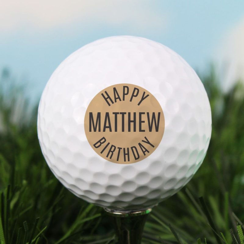 Personalised 'Happy Birthday' Golf Ball