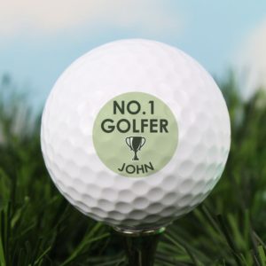 Personalised 'No.1 Golfer' Golf Ball